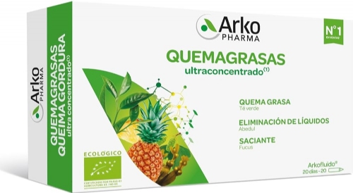 Arkofluido quemagrasa  20 ampollas 15 ml