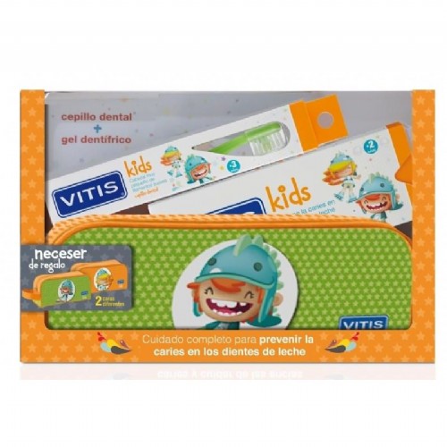 Vitis kids gel dentifrico + cepillo + gadget (50 ml)