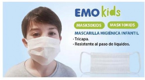 Mascarilla higiénica junior de 10-12 años