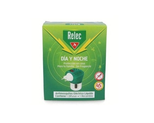 Relec dia y noche antimosquito electrico liquido. 1 difusor + 1 recambio