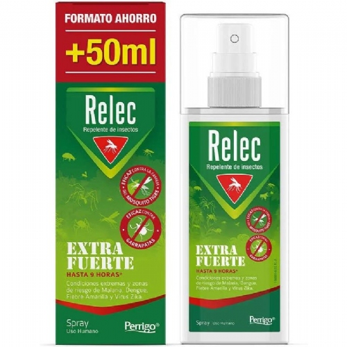 Relec extrafuerte repelente de mosquitos spray xl (1 envase 125 ml)