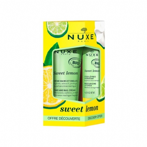 Nuxe sweet lemon stick labios + crema manos