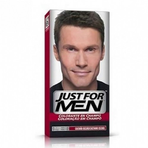 Just for men champu colorante (66 cc castaño oscuro)