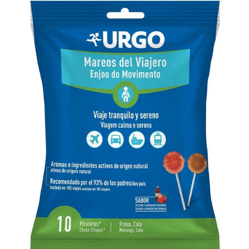 Urgo mareos del viajero (10 piruletas)