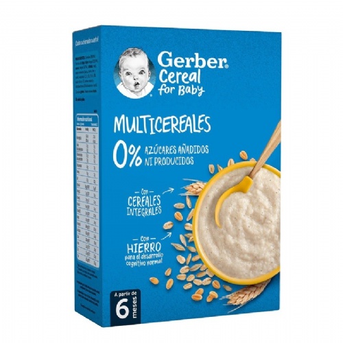 Gerber multicereales 0% azucares añadidos (1 estuche 270 g)