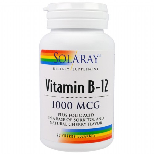 Vitamin b12+ acido folico 1000mcg 90com