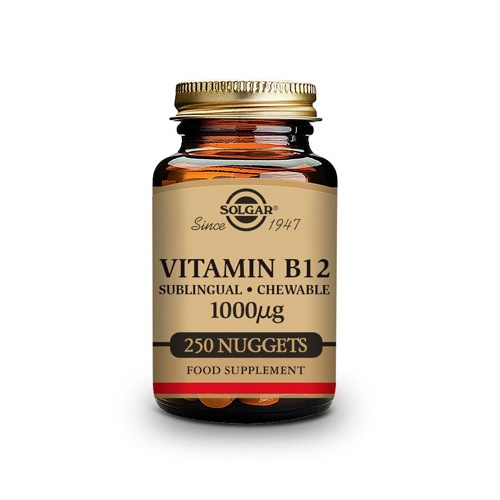 Solgar vitamina b12 sublingual  1000 mg 250 comp masticables