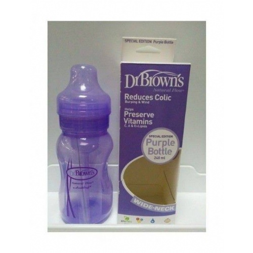 Biberon ba options - dr brown´s natural flow (morado 270 ml)