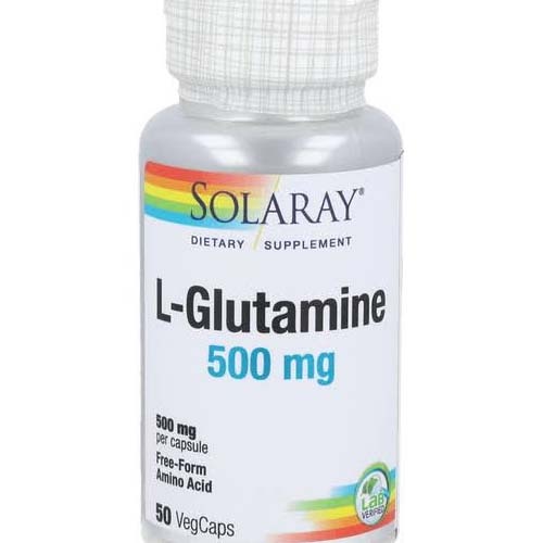 Solaray l-glutamine 500 mg 50 caps