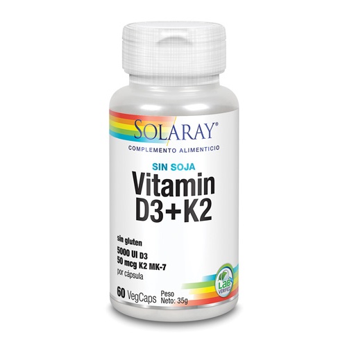 Solaray vitamina d3 & k2 60 cap