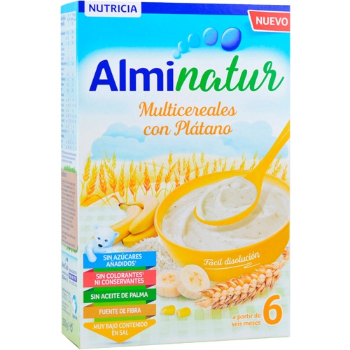 Alminatur multicereales con platano (250 g)