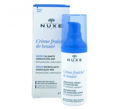 Nuxe crema fraiche de beauté suero calmante 48h, 30 ml