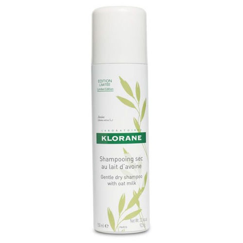 Klorane champu seco a la leche de avena - cabello castaño/ moreno (150 ml)