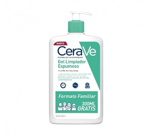 Cerave gel limpiador espumoso (1 l)