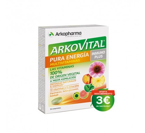 Arkovital pura energia inmunoplus (30 comprimidos)