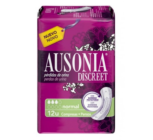 Absorb inc orina muy ligera - ausonia discreet (normal 12 u)