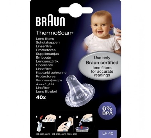 Termometro de oido infrarrojos - braun thermoscan protector lf40 (40 prot)