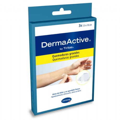 Dermaactive quemaduras (10 x 7.5 cm 3 unidades)