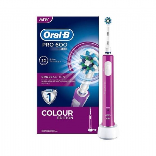 Cepillo dental electrico recargable - oral-b pro 600 (morado)