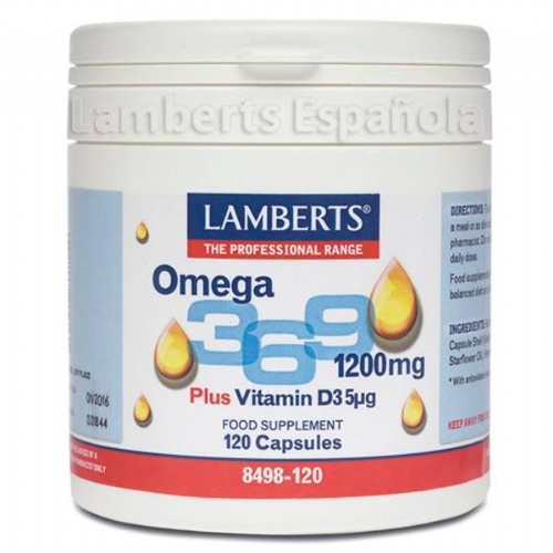 Lamberts omega 3-6-9 + vitamina d3 120cap