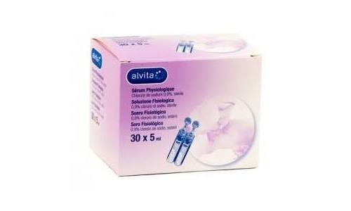 Alvita suero fisiologico esteril monodosis 5 ml