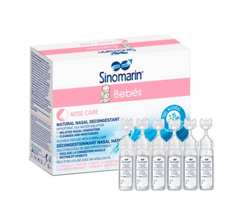 Sinomarin bebes limpieza nasal (monodosis 24 viales x 5 ml)