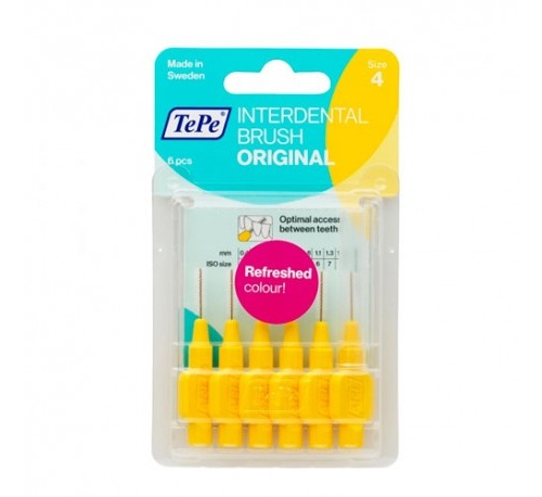 Cepillo interdental tepe 0.7 mm amarillo