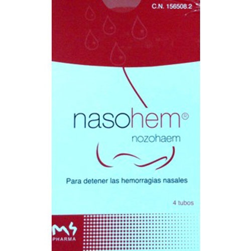 Nasohem hemostatico nasal (4 tubos gel)