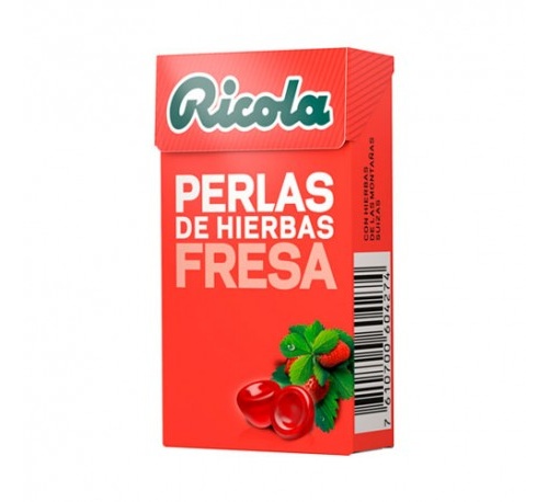 Ricola perlas sin azucar (fresa 25 g)