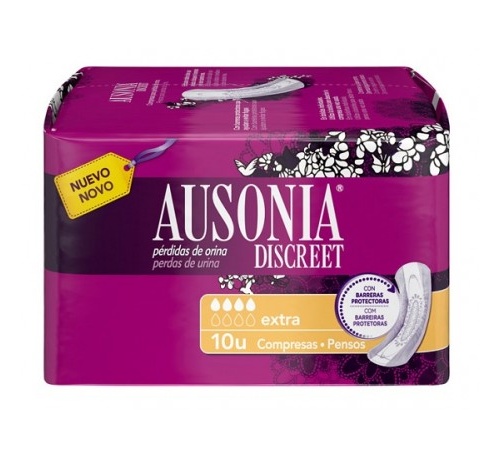 Absorb inc orina muy ligera - ausonia discreet (extra 10 u)