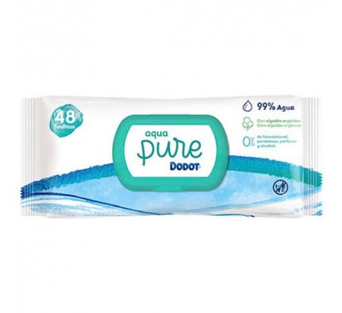 Dodot aqua pure toallitas humedas para bebes (48 u)