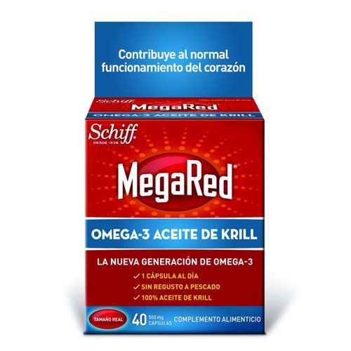 Megared 500 omega 3 aceite de krill (40 capsulas)