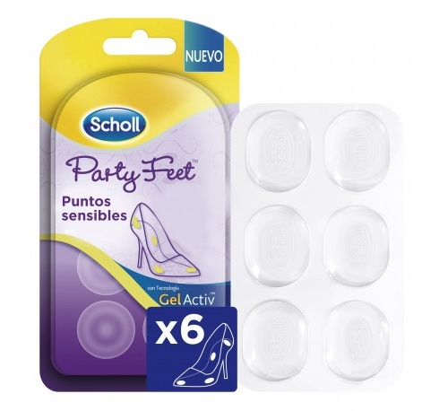 Scholl party feet puntos sensibles con tecnologi