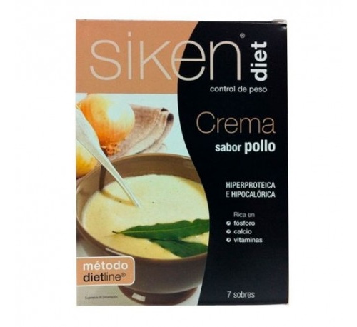 Siken diet crema de pollo (22 g 7 sobres)