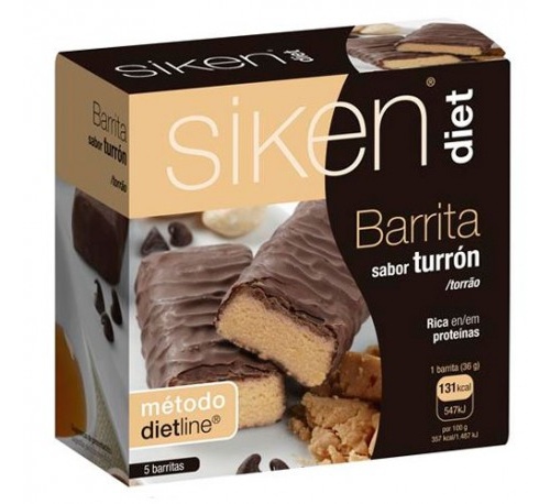 Siken diet barrita turron (5 bar)