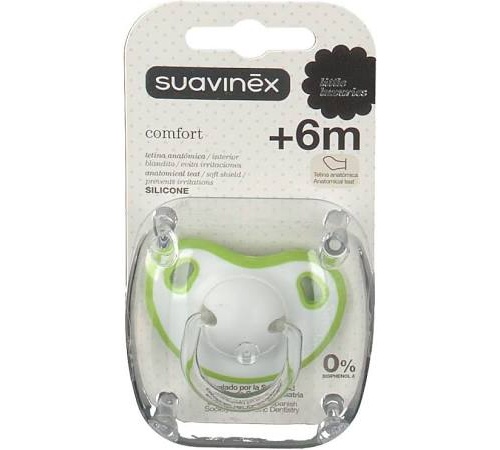 Chupete silicona t - suavinex comfort (+6 m)