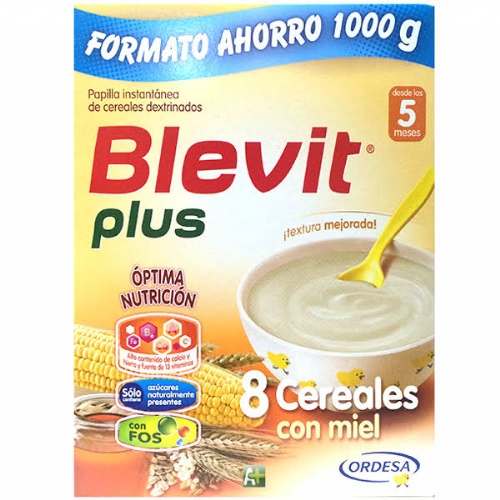 Blevit plus 8 cereales con miel (1 envase 1000 g)