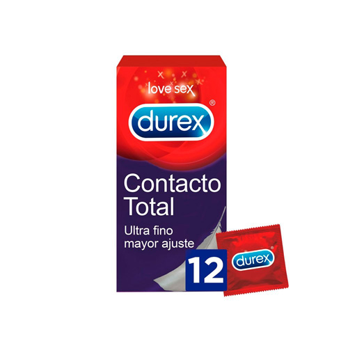 Durex sensitivo contacto total - preservativos (12 unidades)