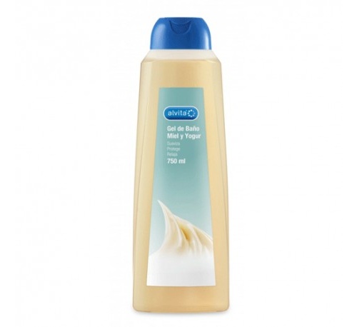 Alvita gel de baño miel y yogur (750 ml)