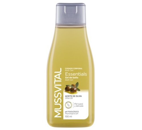 Mussvital essentials gel de baño con aceiteoliva (100 ml)