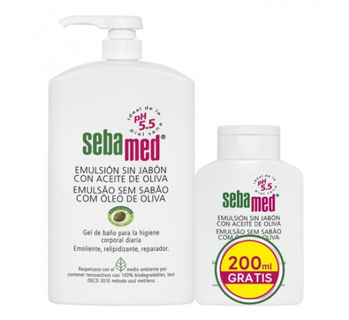 Sebamed emulsion sin jabon con aceite de oliva (1 envase 1 l)