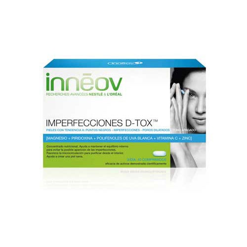 Inneov imperfecciones d-tox 40 comprimidos