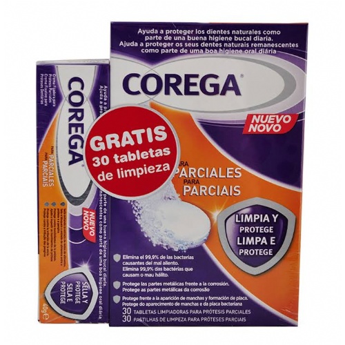 Corega fijador parcial - adhesivo protesis dental (40 g)