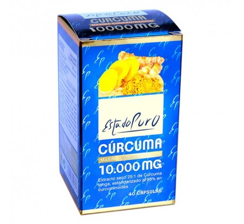 Curcuma 10000mg 40 caps estado puro