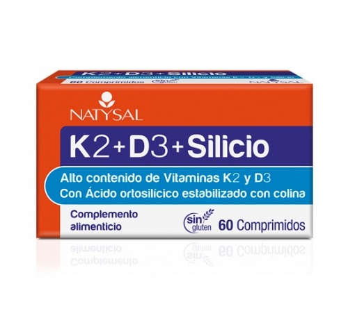 Natysal k2 + d3 + silicio 60 comp