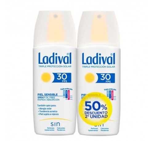 Ladival p sens spr fps30+ pack 2ªu 50%