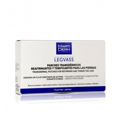 Martiderm legvass parches transdermicos - reafirmantes y tonificantes para piernas (15 parches)