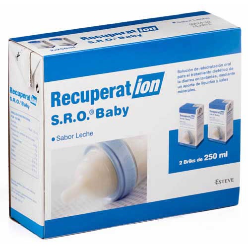 Recuperat-ion suero oral s.r.o. baby (250 ml 2 bricks leche)