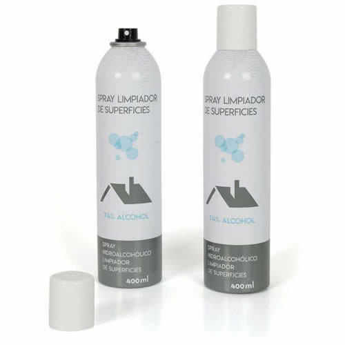 Spray limpiador superficies 74% alcohol