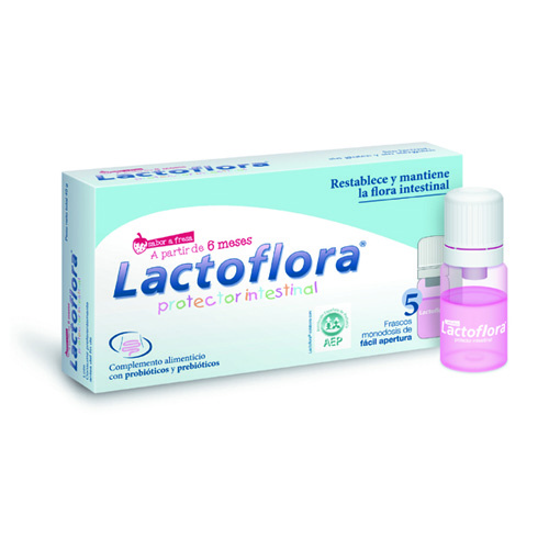 Lactoflora protector intestinal (fresa 5 viales)